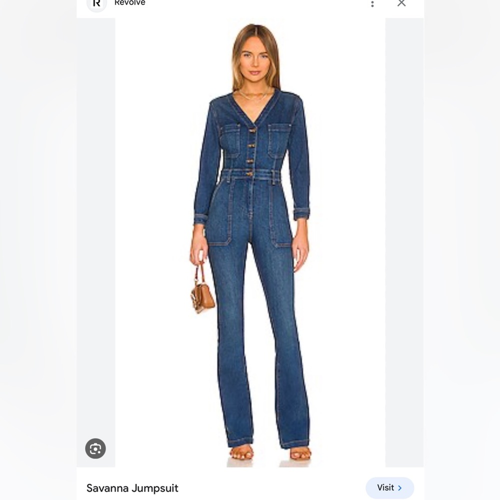 Veronica Beard Denim Savannah Jumpsuit